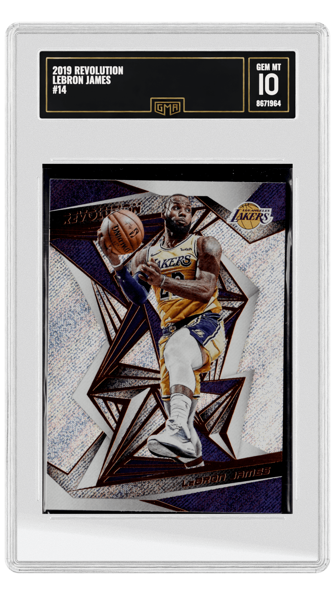 2019 REVOLUTION LEBRON JAMES #14 graded-card listing image