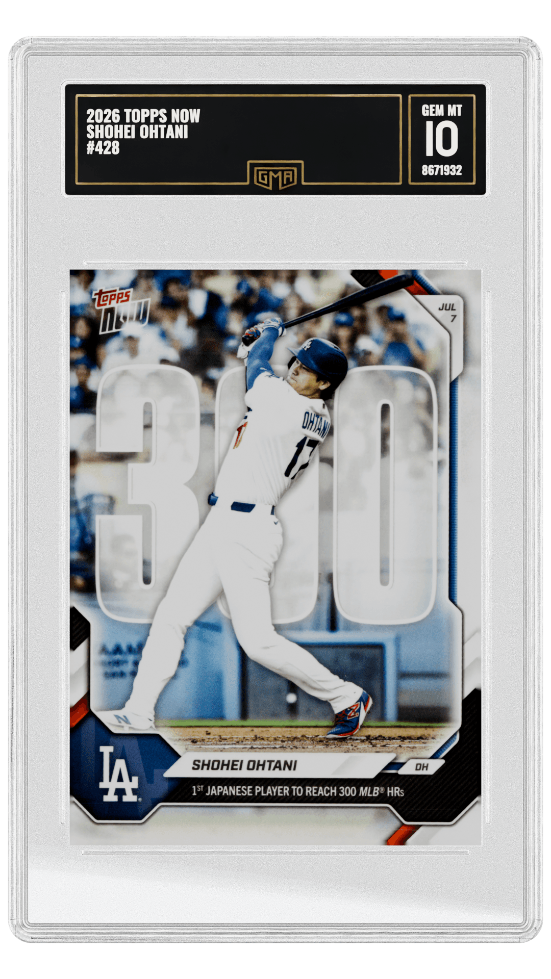2026 TOPPS NOW SHOHEI OHTANI #428 graded-card listing image