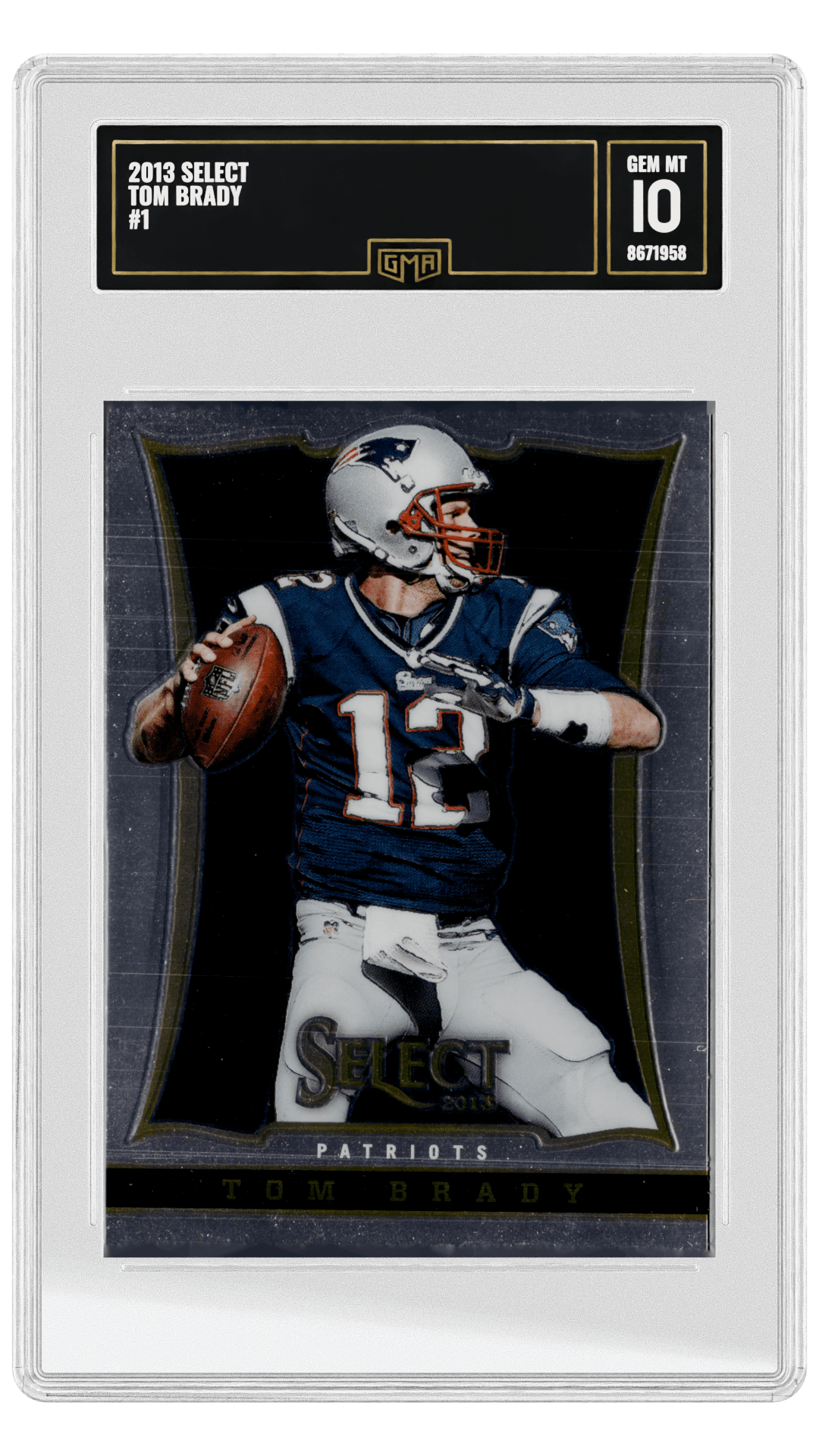 2013 SELECT TOM BRADY #1 graded-card listing image