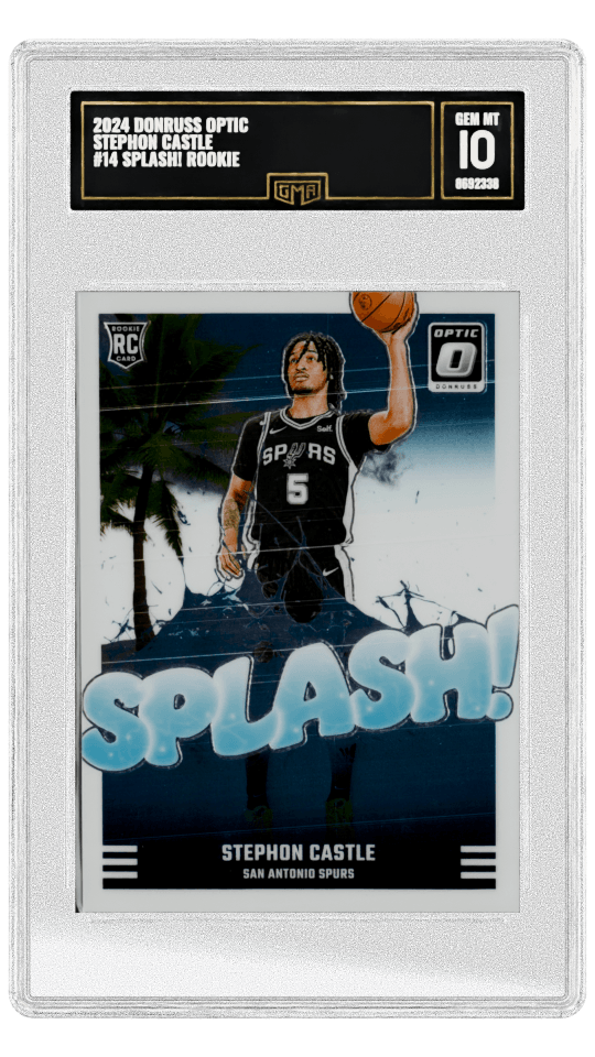 2024 DONRUSS OPTIC STEPHON CASTLE #14 SPLASH! ROOKIE graded-card listing image