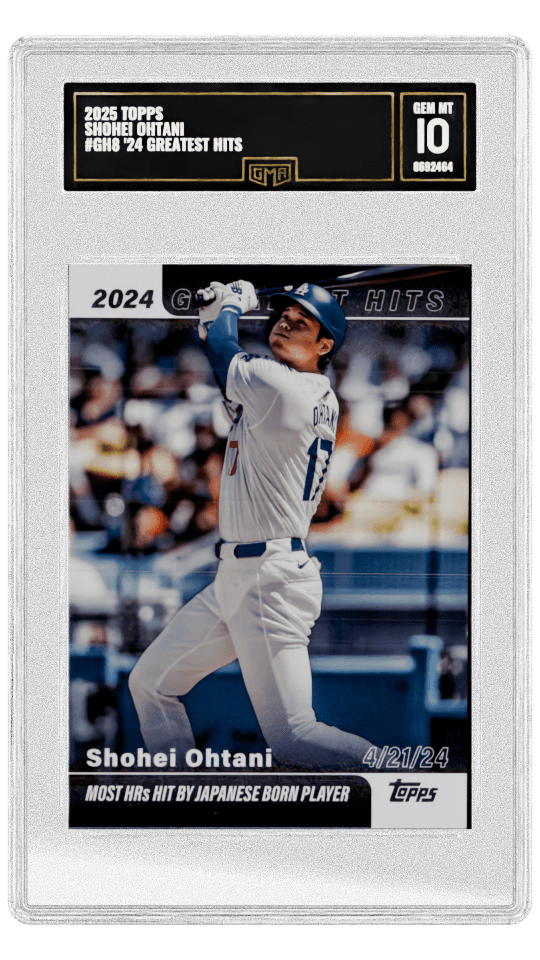 2025 TOPPS SHOHEI OHTANI #GH8 '24 GREATEST HITS graded-card listing image