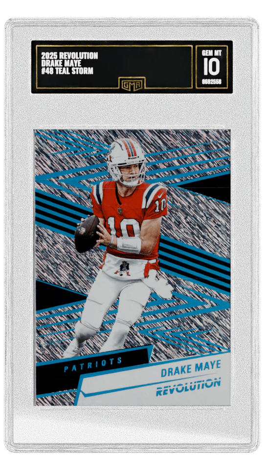 2025 REVOLUTION DRAKE MAYE #48 TEAL STORM graded-card listing image