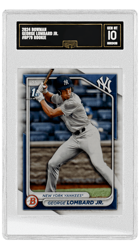 2024 BOWMAN GEORGE LOMBARD JR. #BP79 ROOKIE graded-card listing image