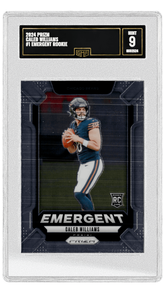 2024 PRIZM CALEB WILLIAMS #1 EMERGENT ROOKIE Graded rookie baseball card graded-card listing image