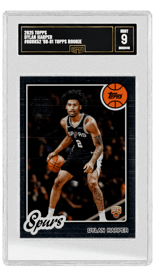 2025 TOPPS DYLAN HARPER #80BK52 '80-81 TOPPS ROOKIE graded-card listing image