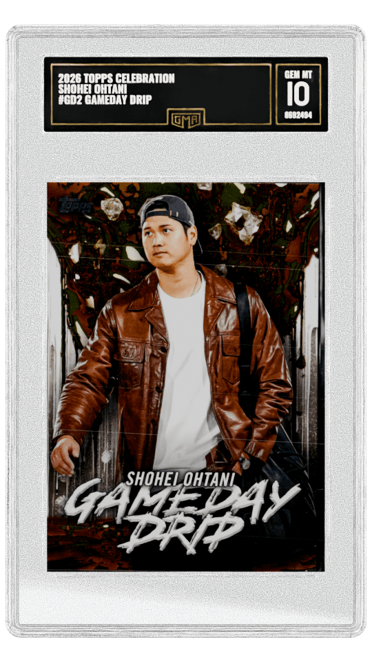 2026 TOPPS CELEBRATION SHOHEI OHTANI #GD2 GAMEDAY DRIP graded-card listing image