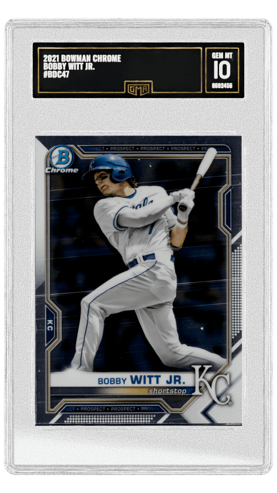 2021 BOWMAN CHROME BOBBY WITT JR. #BDC47 graded-card listing image