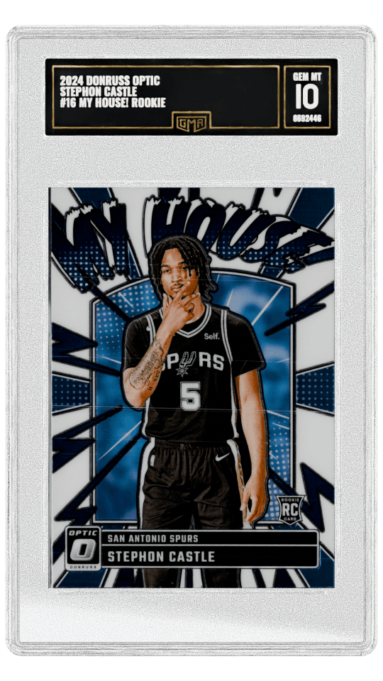 2024 DONRUSS OPTIC STEPHON CASTLE #16 MY HOUSE! ROOKIE graded-card listing image