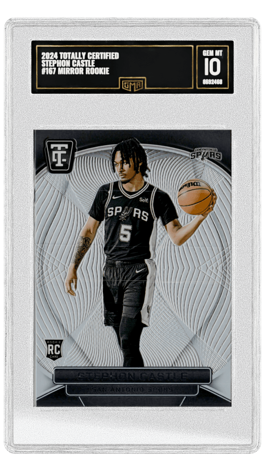 2024 TOTALLY CERTIFIED STEPHON CASTLE #167 MIRROR ROOKIE graded-card listing image