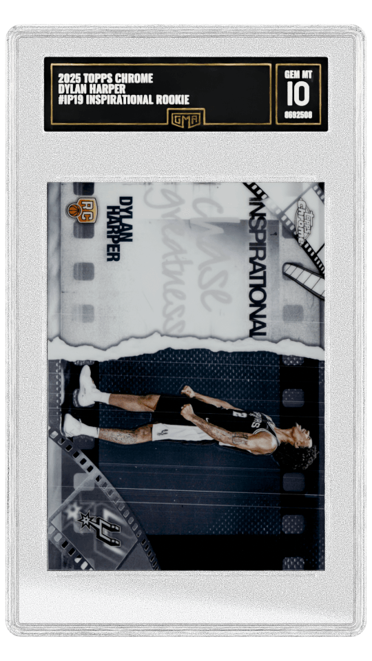 2025 TOPPS CHROME DYLAN HARPER #IP19 INSPIRATIONAL ROOKIE graded-card listing image