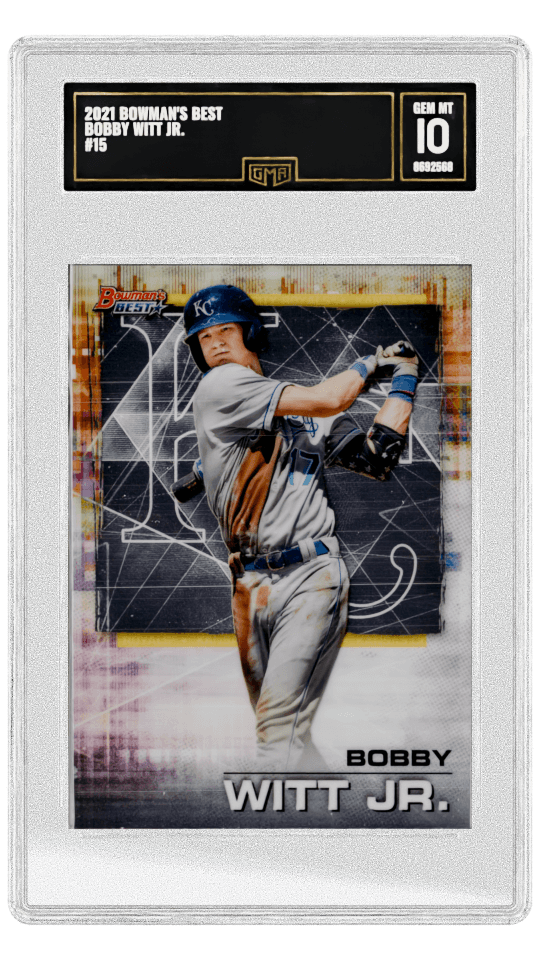2021 BOWMAN'S BEST BOBBY WITT JR. #15 graded-card listing image