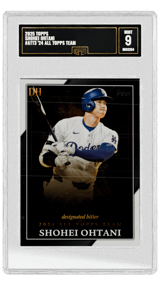 2025 TOPPS SHOHEI OHTANI #ATT3 '24 ALL TOPPS TEAM graded-card listing image