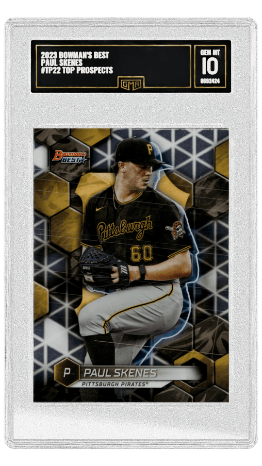 2023 BOWMAN'S BEST PAUL SKENES #TP22 TOP PROSPECTS graded-card listing image