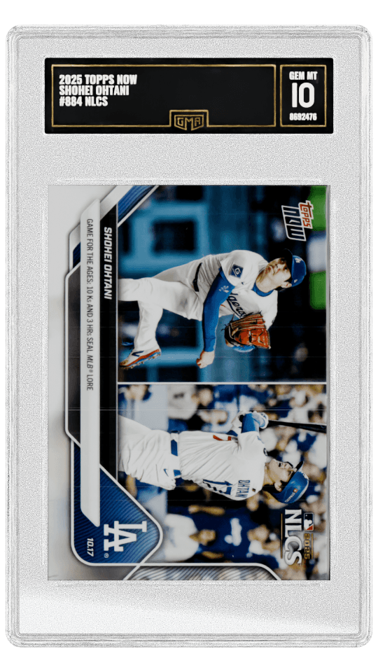 2025 TOPPS NOW SHOHEI OHTANI #884 NLCS graded-card listing image