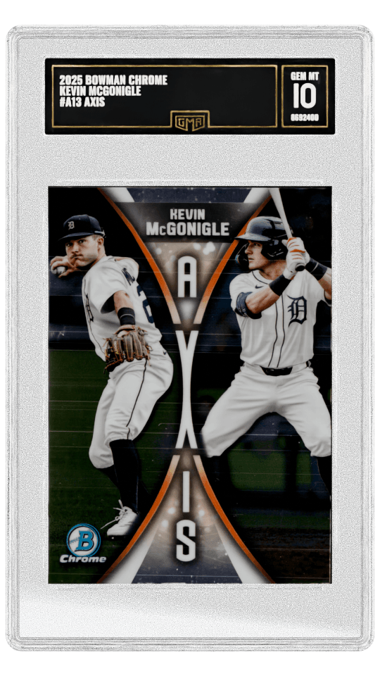 2025 BOWMAN CHROME KEVIN MCGONIGLE #A13 AXIS graded-card listing image