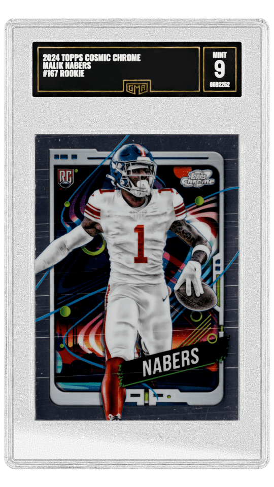 2024 TOPPS COSMIC CHROME MALIK NABERS #167 ROOKIE graded-card listing image