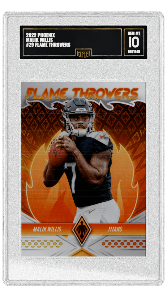 2022 PHOENIX MALIK WILLIS #29 FLAME THROWERS graded-card listing image