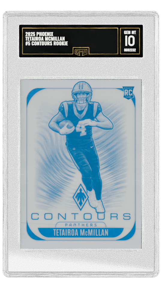 2025 PHOENIX TETAIROA MCMILLAN #5 CONTOURS ROOKIE graded-card listing image
