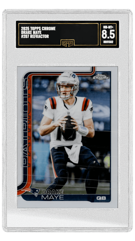 2025 TOPPS CHROME DRAKE MAYE #207 REFRACTOR graded-card listing image