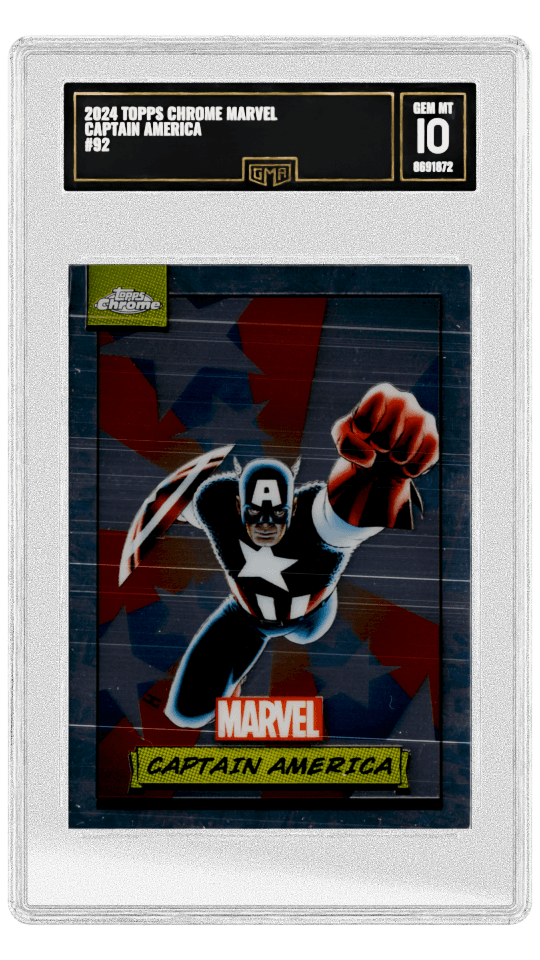 2024 TOPPS CHROME MARVEL CAPTAIN AMERICA #92 graded-card listing image