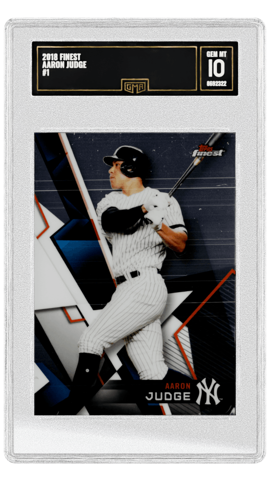 2018 FINEST AARON JUDGE #1 graded-card listing image