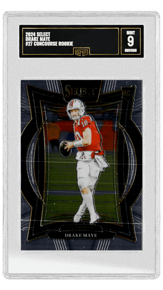 2024 SELECT DRAKE MAYE #27 CONCOURSE ROOKIE graded-card listing image