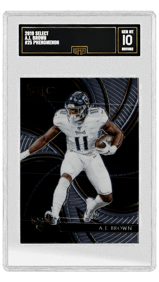 2019 SELECT A.J. BROWN #25 PHENOMENON graded-card listing image