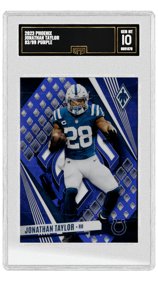 2023 PHOENIX JONATHAN TAYLOR 83/99 PURPLE graded-card listing image